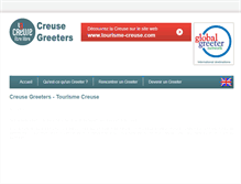 Tablet Screenshot of creuse-greeters.com